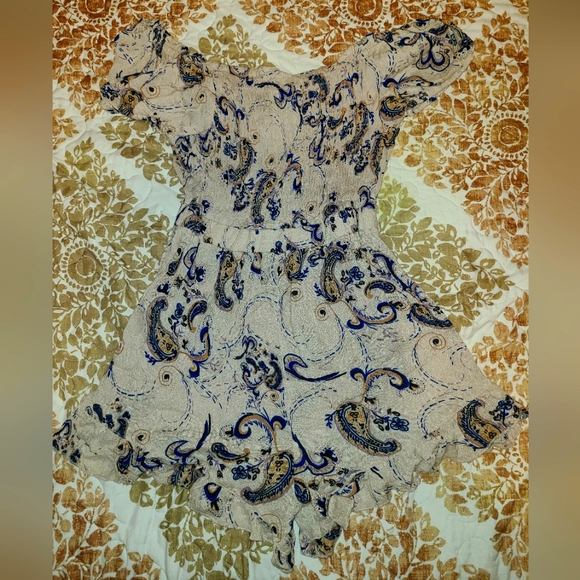 Bohemian Romper with Intricate Designs (Never Worn with Attached Tag) - Picture 3 of 4